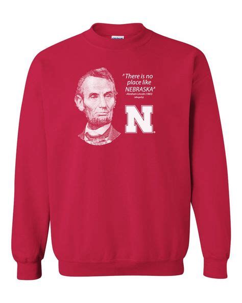 Abe Lincoln Crew Neck Sweatshirt Sweatshirts Nebraska