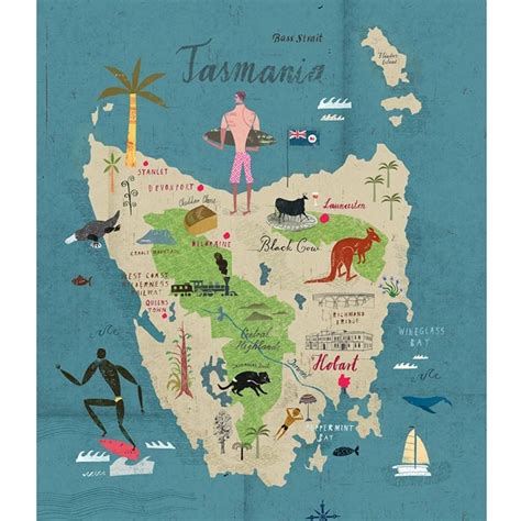 Tasmania Map Australia