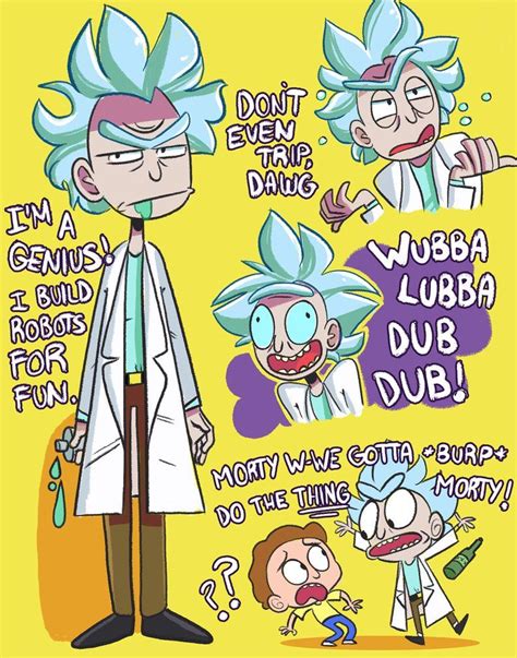 Rick And Morty Mostly Rick Tho By Ecokitty On Deviantart Dragon Ball
