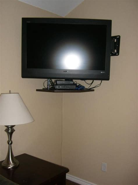 Interior Decoration Endearing Corner Tv Mount Ideas For Your Interior