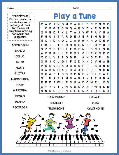 Music Word Search