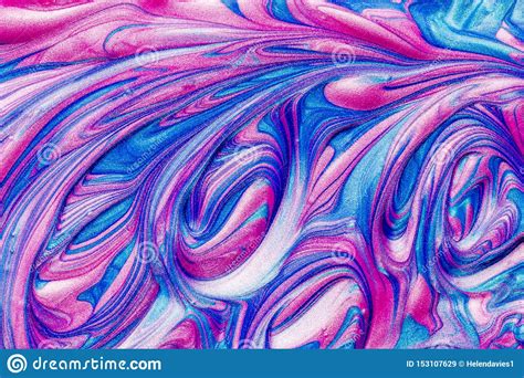 An Abstract Textured Background Of Pink And Blue Metallic Glitter Paint