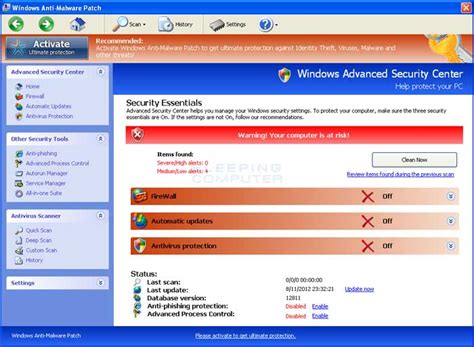 Windows Anti Malware Patch
