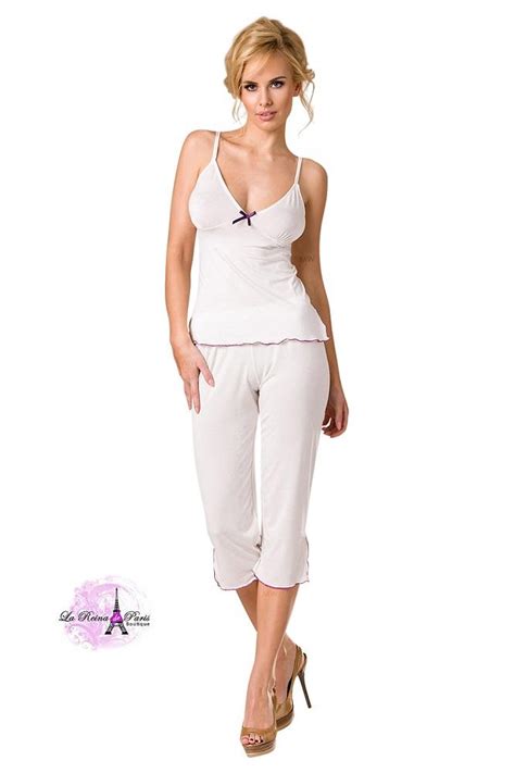 Comprar Conjunto Pijama De Mujer Blanco Crudo Pijamas Femeninos