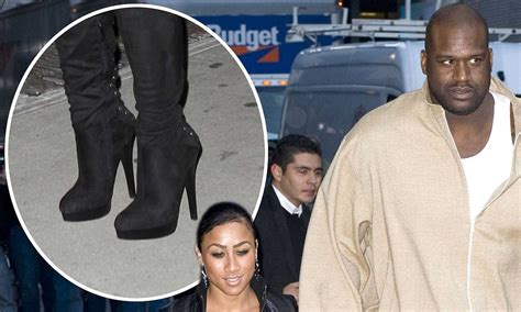 shaquille o neal s girlfriend wears 6 inch heels but still can t measure up to huge star daily