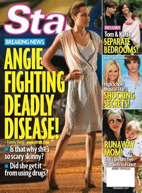 Angelina Jolie Star Magazine 05 September 2007 Cover Photo United States