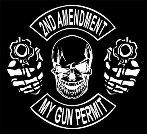2nd Amendment Skull Gun Control Rights Car Truck Window Vinyl Etsy