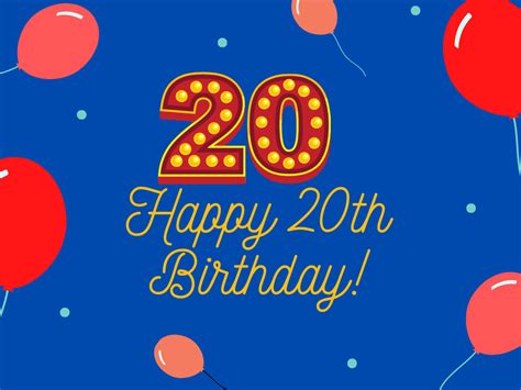 Make sure this fits by entering your model number.; Happy 20th birthday card 1 -FreeEcards