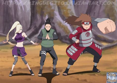 Ino Shika Cho By Kingvegito On Deviantart Anime Naruto Naruto Anime