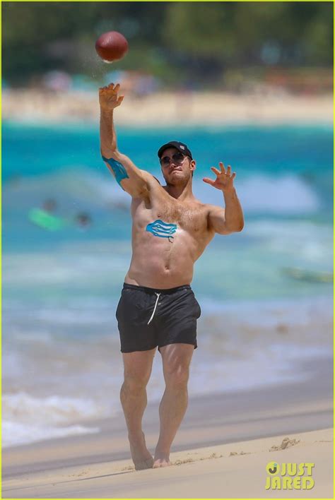 Chris Pratt Goes Shirtless In Hawaii Wears Athletic Tape On His