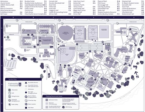 Map Of The University Of Portland Summer Conference