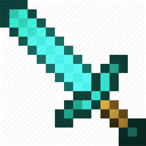 Art Craft Mine Minecraft Sword Icon Download On Iconfinder