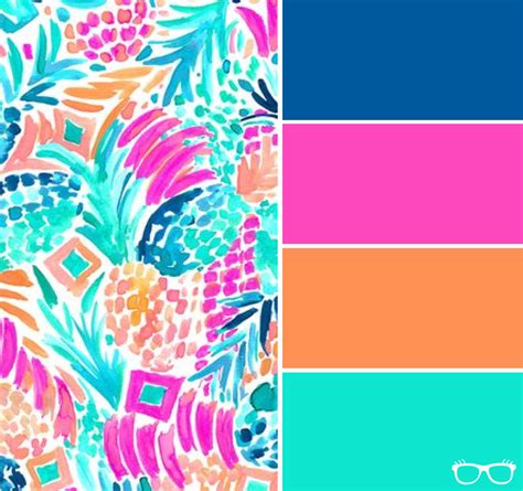 Lily Pulitzer Inspired Color Palettes Shes A Geek Color Palette