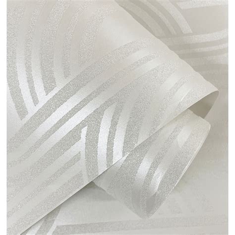 Etten Studios Diamond Stripe Glass Beaded Unpasted Wallpaper 37094202