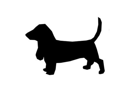 Dog Clip Art Silhouette Of Basset Hound Clip Art Of Dogs