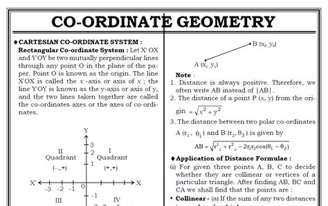 Coordinate Geometry Formulas Pdf Free Softenjoy