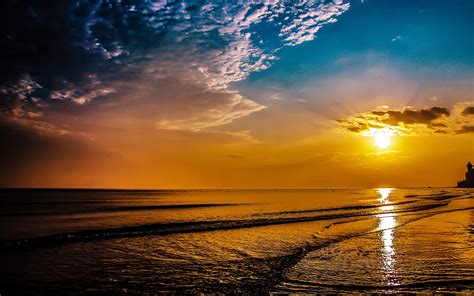Free Download Beach Sunrise Nature Desktop Wallpaper New