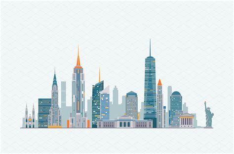 New York Skyline ~ Illustrations ~ Creative Market
