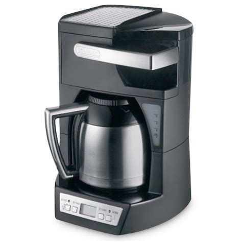 Speed brew coffee makers can brew 10 cups of coffee in about 4 minutes because they store hot water in a stainless steel commercial grade tank allowing them to brew coffee on demand. DeLonghi DCF2210TTC 10 cup thermal carafe - Talk Appliances