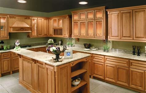 Blonde wood cabinets with white countertops. Kitchen, 31 Elegant Maple Cabinets Picture Ideas for ...