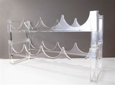 Lucite Acrylic Wine Rack Modular Stackable Vintage Clear