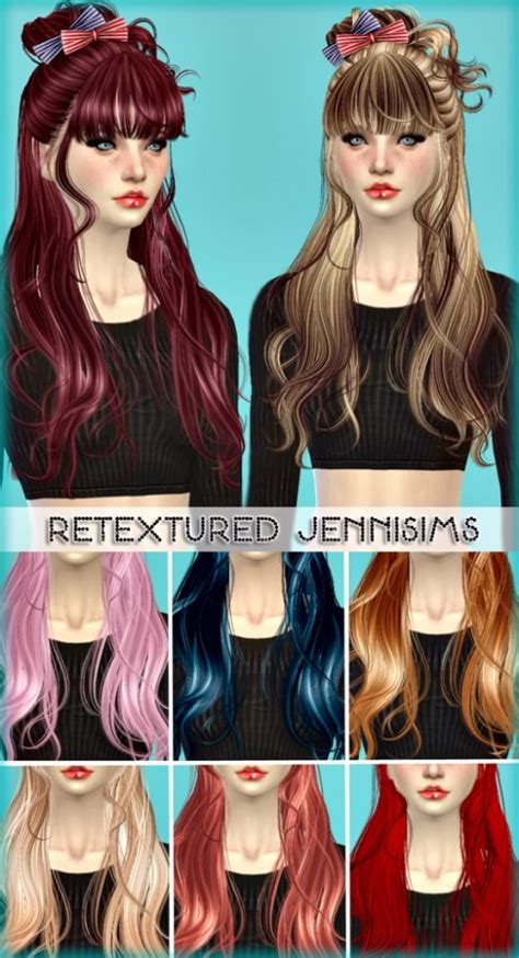 Jenni Sims Newsea Rainbow Gate And Samantha Hair Retextured • Sims 4
