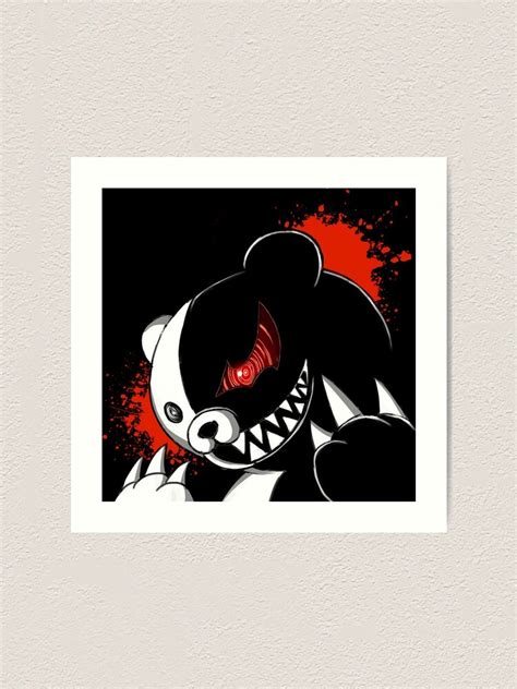 Monokuma Art Print By Spikeynator Redbubble