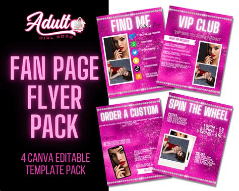 Onlyfans Flyer Pack Adult Content Creator Tools Fansly/onlyfans