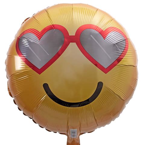 Romantischer Smiley Ballon Mit Herz Sonnenbrille Ballongruessede