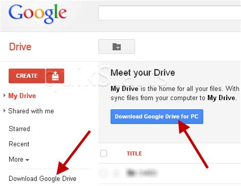 If you prefer to work on the desktop, you can download the google drive desktop app to your computer. Read and click the "Accept and Install" button.