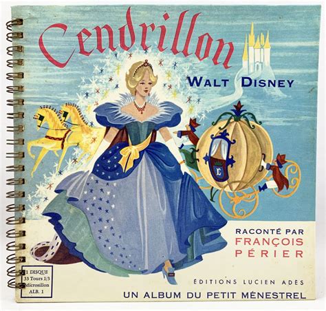 Cinderella Record Book 33s Le Petit Ménestrel 1955 Story Told By François Périer