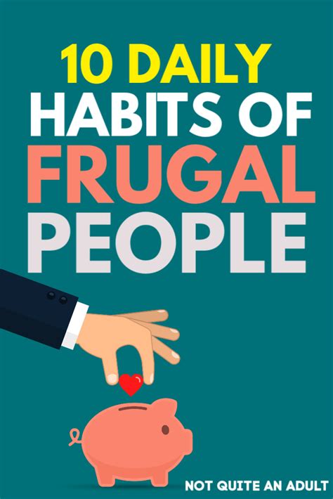 10 Daily Habits of Frugal People You Need to Know | Frugal, Saving ...