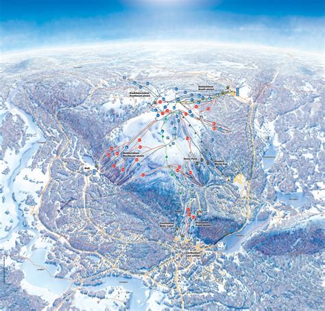 Pistenplan Levi Offene Lifte Pisten Skipanorama