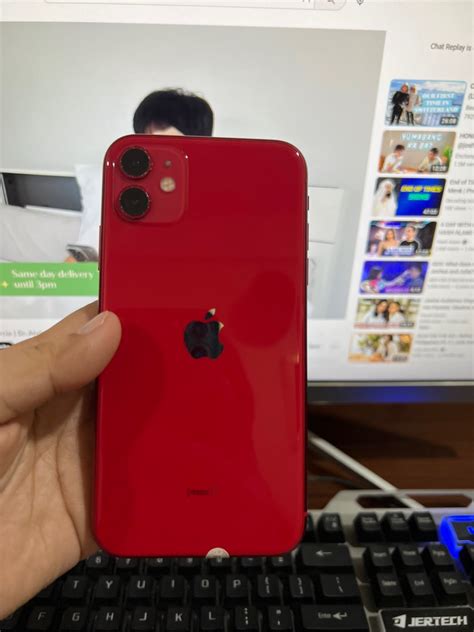 Iphone11 64gb Factory Unlocked Red 91 Battery Health Mobile Phones
