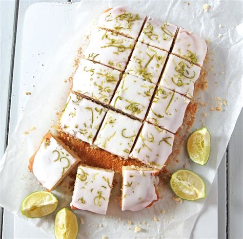 Mary Berry Iced Lime Tray Bake Baking Mad
