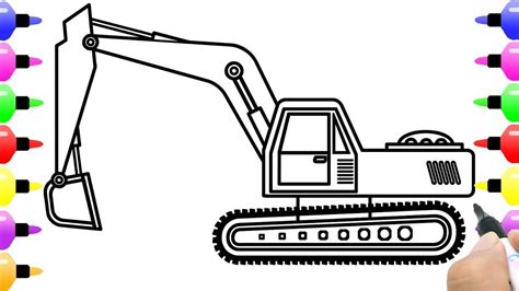 Excavator Drawing Free Download On Clipartmag