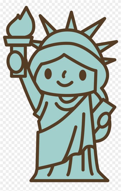 Download 495 X 750 1 Estatua De La Libertad Dibujo Clipart Png
