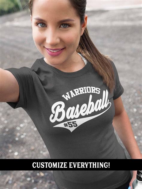 Womens Custom Baseball T Shirt Personalized Vintage Etsy Baseball Tshirts Vintage Shirts