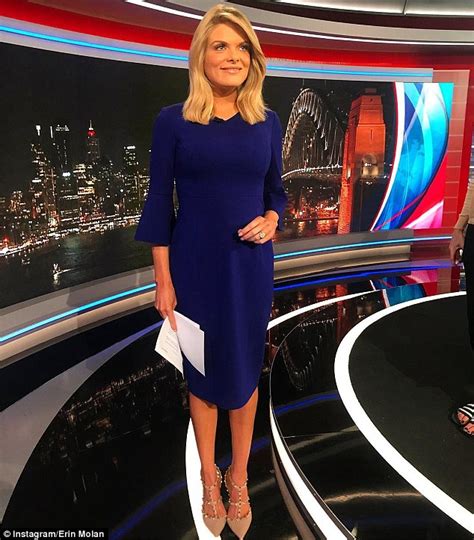 Channel Nine S Erin Molan Flaunts Her Incredible Post Baby Body While