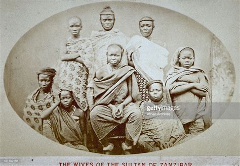 Portrait Of The 8 Wives Of The Sultan Of Zanzibar Hh Sayyid Bragsh Bin Said Bin Sultan Al