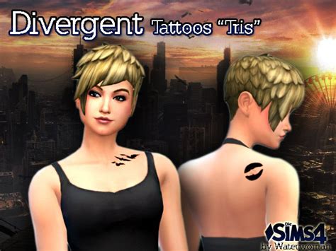 Akisima Sims Blog Divergent Tattoos „tris“ • Sims 4 Downloads