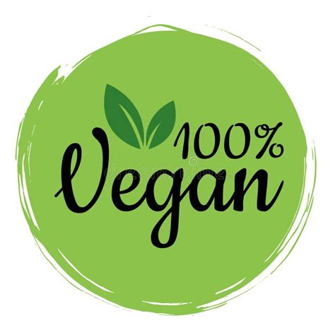Vegan Is One Hundred Percent Vector Illustration Of Food Design