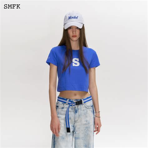 Skinny Model Dark Blue Tight T Shirt Smfk Official
