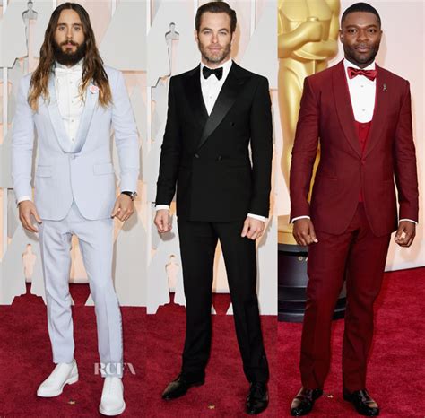 2015 Oscars And Vanity Fair Party Menswear Red Carpet Roundup Red