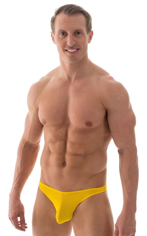 Mens Bulge Enhancing Large Pouch Half Back Brazilian Bikini