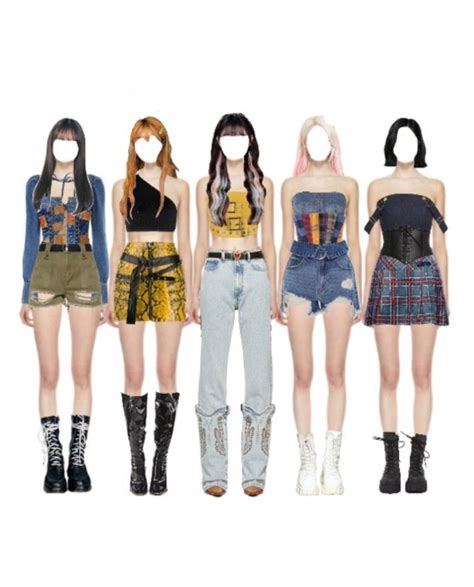 5 Member Kpop Outfit Kpop Outfits Kpop Fashion Outfits Outfits