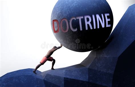 Doctrine As A Problem That Makes Life Harder Symbolized By A Person