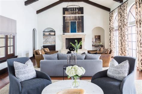 Transitional Living Room With Vaulted Ceiling Hgtv