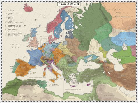 Europe 1550 By Cyowari On Deviantart
