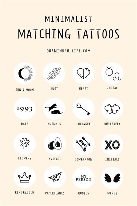 38 Unforgettable Minimalist Matching Tattoos To Get With Your Person